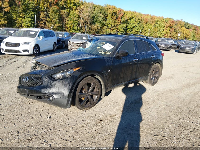 Vin: jn8cs1mu6fm380302, lot: 46854754, infiniti qx70 20152