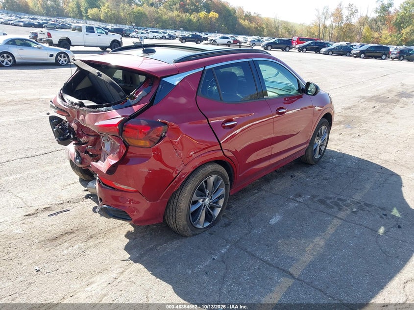 Vin: kl4mmgsl2lb113828, lot: 46854819, buick encore gx awd essence 20204