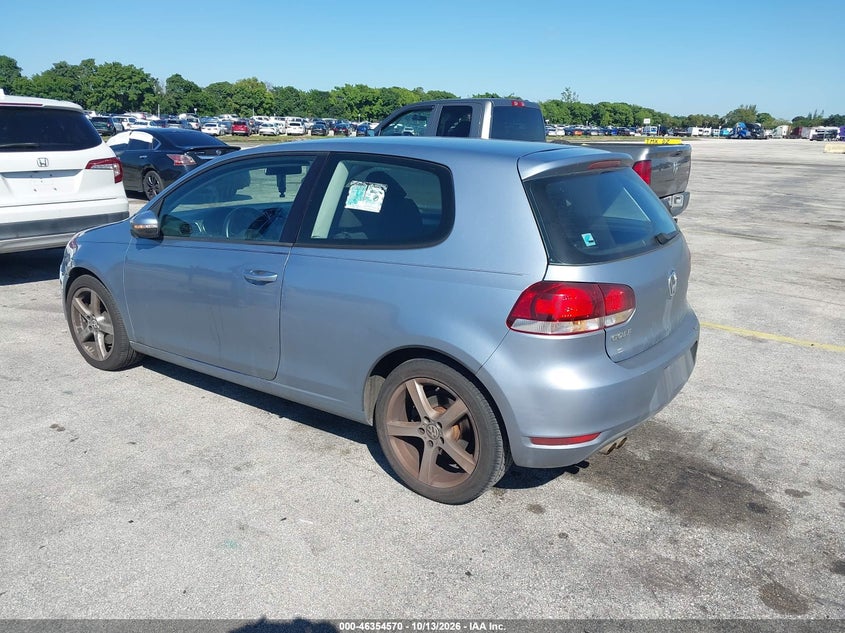 Vin: wvwbb7aj1cw176835, lot: 46854836, volkswagen golf 2.5l 2-door 20123