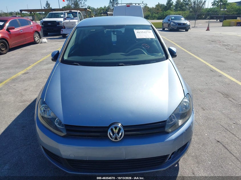 VOLKSWAGEN GOLF 2012 VIN WVWBB7AJ1CW176835