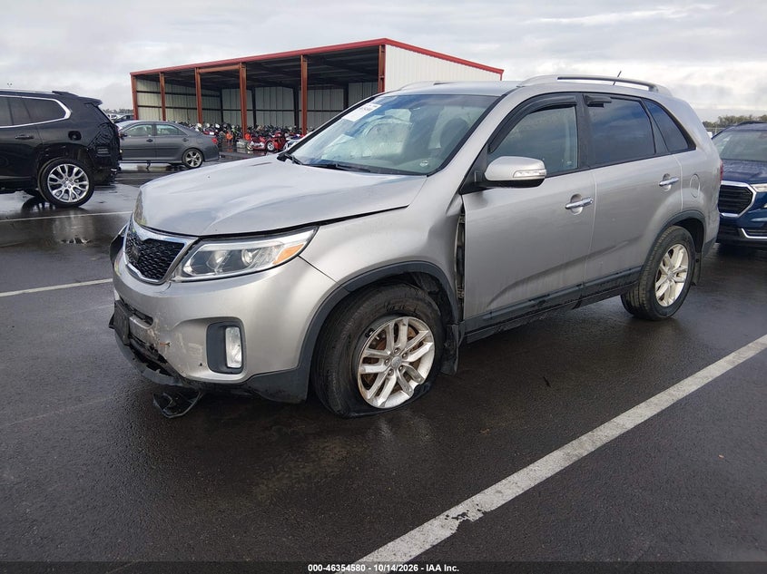 Vin: 5xykt4a72eg529535, lot: 46854846, kia sorento lx v6 20142