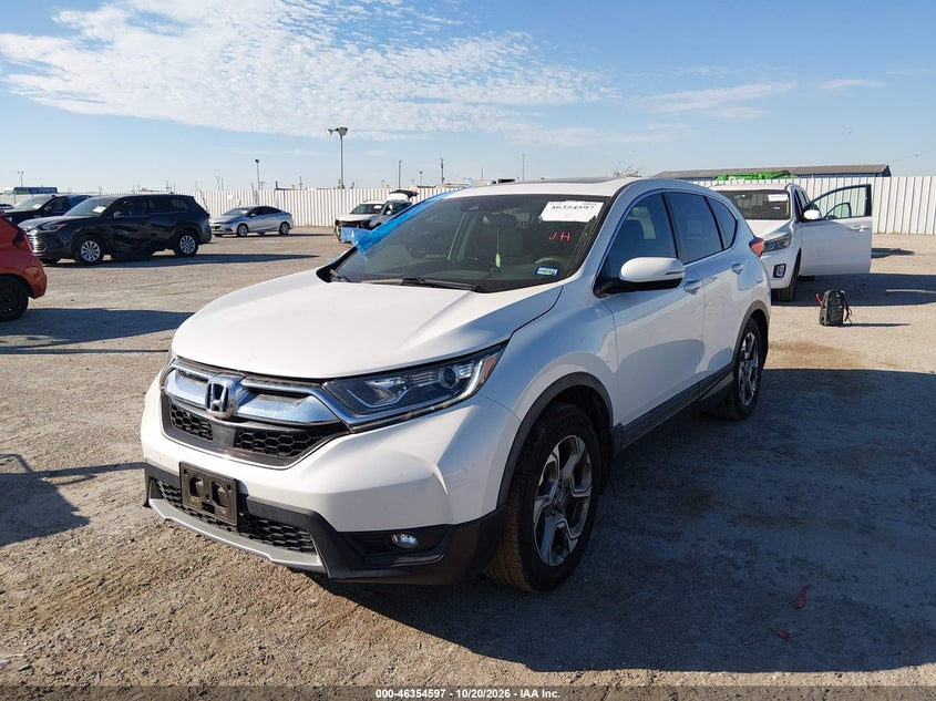 2019 Honda Cr-V Ex, Левый зад, IAAI, VIN 2HKRW1H51KH510021 — фото 2
