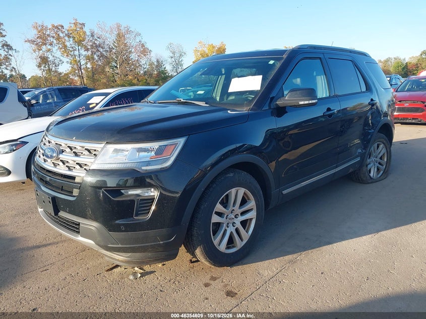 Vin: 1fm5k8dh0jgb63962, lot: 46854876, ford explorer xlt 20182