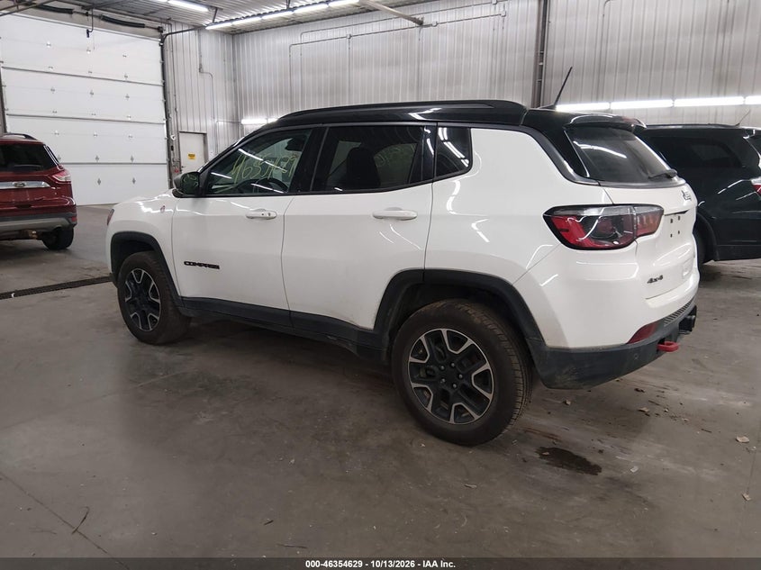 Vin: 3c4njddb5mt597936, lot: 46854895, jeep compass trailhawk 4x4 20213