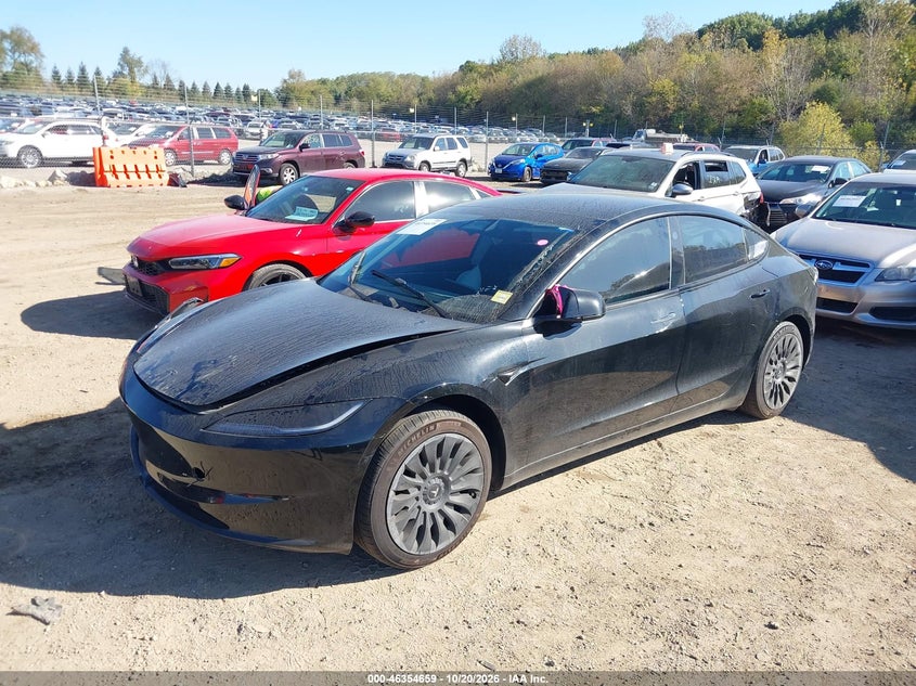 2025 Tesla Model 3 Long Range Rear-Wheel Drive/Standard Rear-Wheel Drive, Repossession, IAAI, VIN 5YJ3E1EAXSF970867 — photo 2
