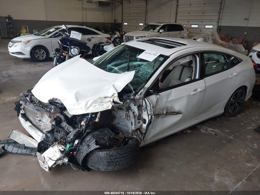Vin: 19xfc1f32ge217382, lot: 46854985, honda civic ex-t 20162