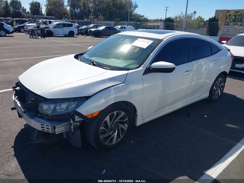 Vin: 2hgfc2f79gh559457, lot: 46854997, honda civic ex 20162
