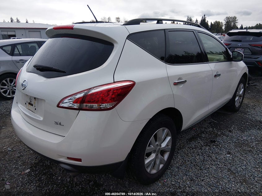 Vin: jn8az1mw0dw311661, lot: 46855055, nissan murano le/s/sl/sv 20134