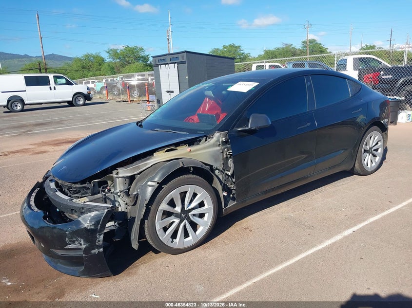 Vin: 5yj3e1ea9pf612327, lot: 46855089, tesla model 3 rear-wheel drive 20232