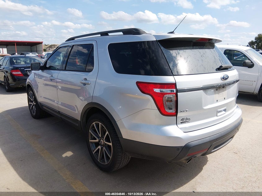 Vin: 1fm5k7d89fgb10663, lot: 46855112, ford explorer xlt 20153