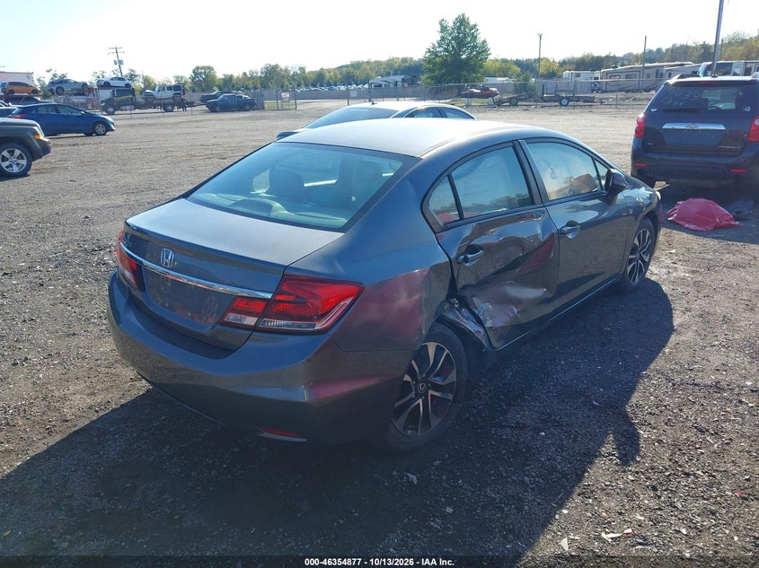 Vin: 19xfb2f98de285047, lot: 46855143, honda civic ex-l 20134