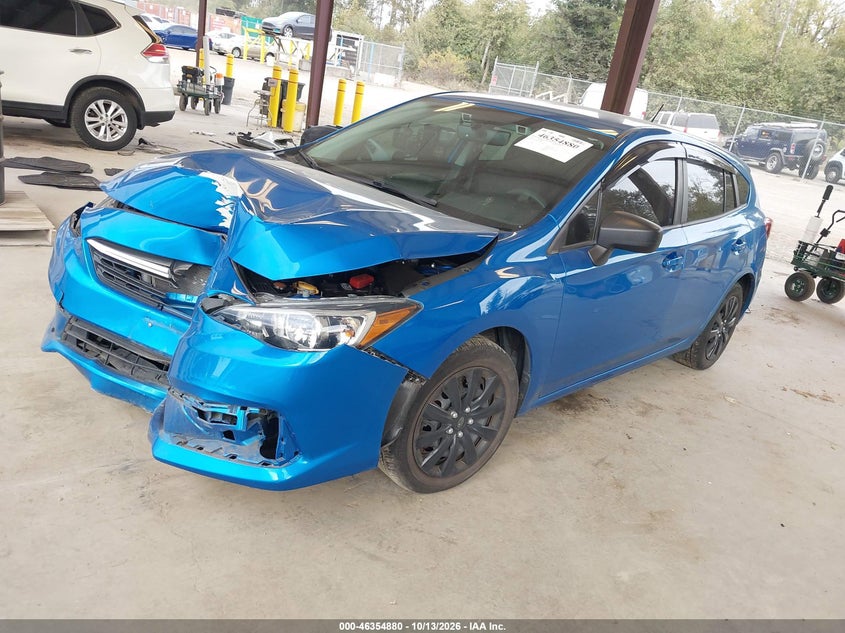 Vin: 4s3gtab66n3709843, lot: 46855146, subaru impreza base 5-door 20222