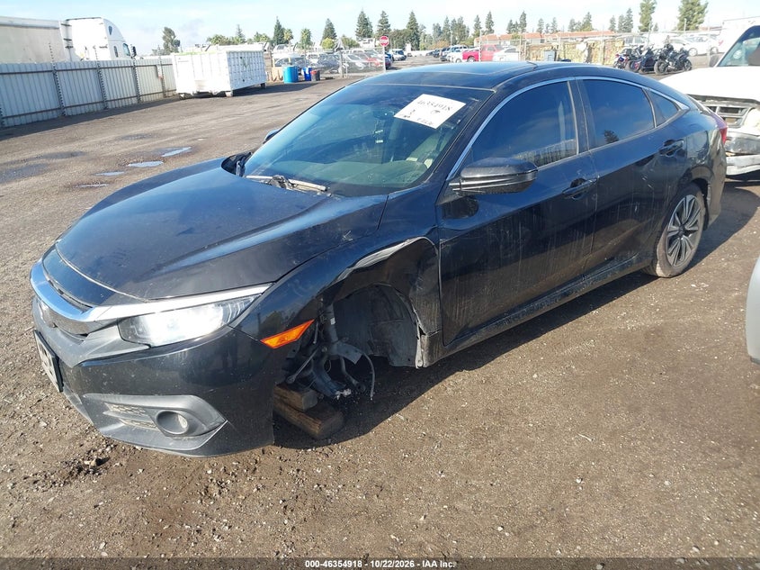 Vin: 2hgfc1f72gh650600, lot: 46855184, honda civic ex-l 20162