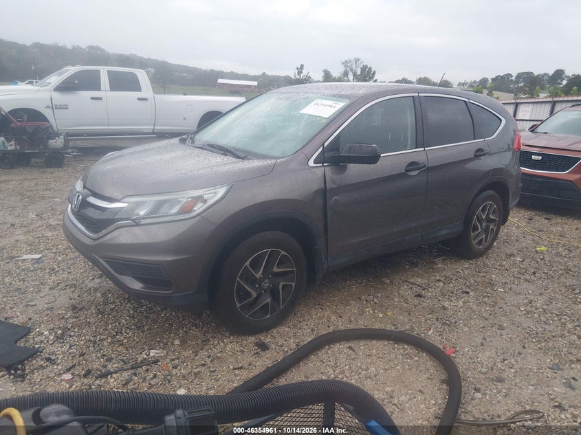 2016 Honda Cr-V Se, Левый бок, IAAI, VIN 2HKRM4H4XGH704097 — фото 2
