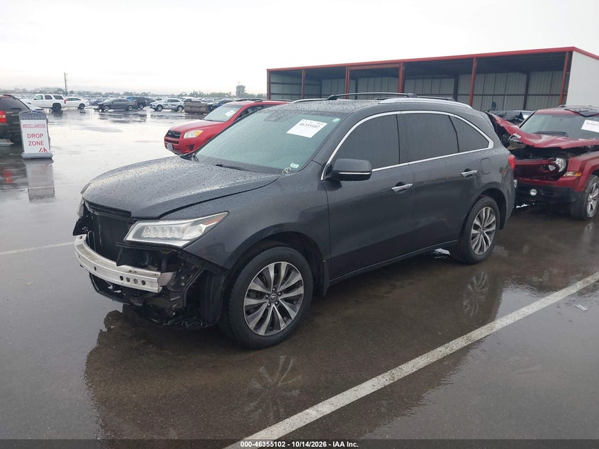 Vin: 5fryd4h43gb017147, lot: 46855368, acura mdx technology   acurawatch plus packages/technology package 20162
