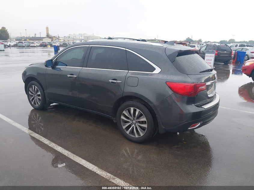 Vin: 5fryd4h43gb017147, lot: 46855368, acura mdx technology   acurawatch plus packages/technology package 20163