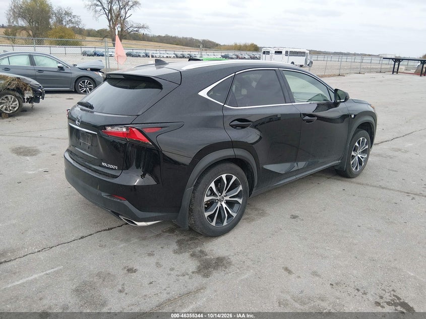 Vin: jtjbarbz3f2037348, lot: 46855610, lexus nx 200t f sport 20154