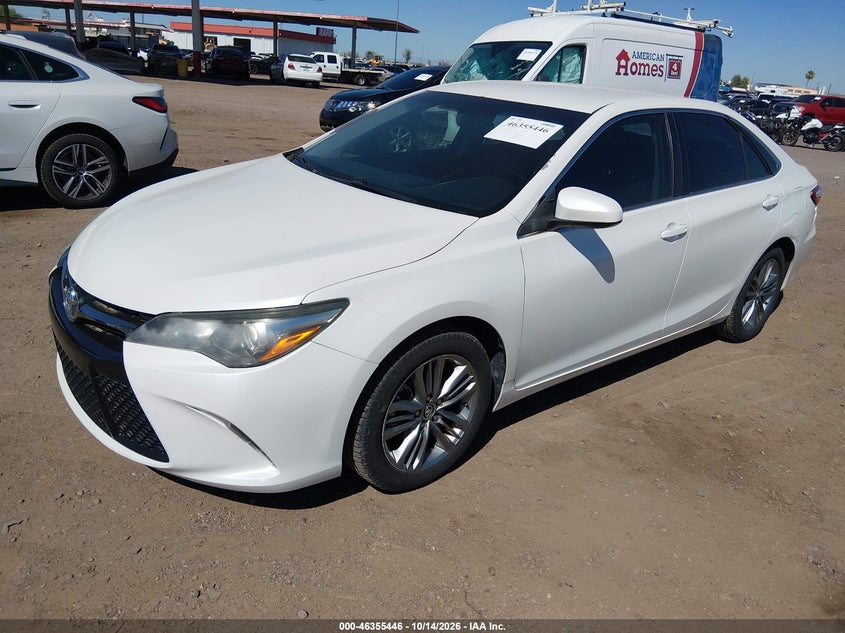 2015 Toyota Camry Se, Rear, IAAI, VIN 4T1BF1FK5FU010168 — photo 2