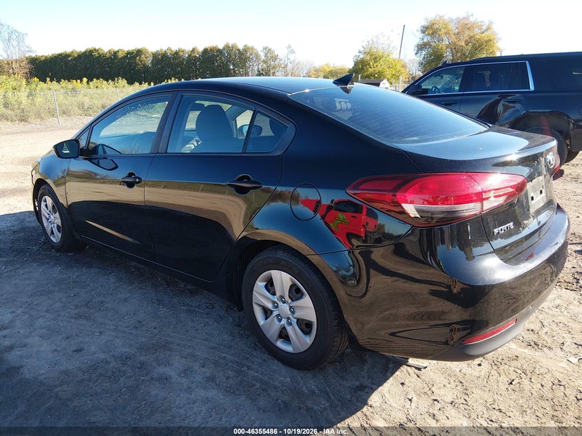 Vin: 3kpfk4a71he098160, lot: 46855752, kia forte lx 20173