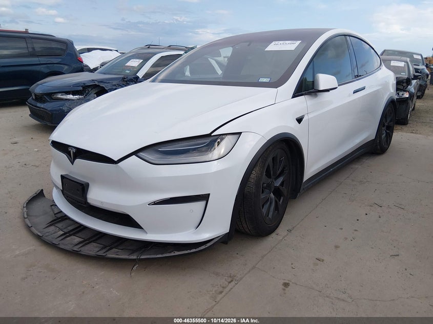 Vin: 5yjxcbe5xmf326353, lot: 46855766, tesla model x long range dual motor all-wheel drive 20212