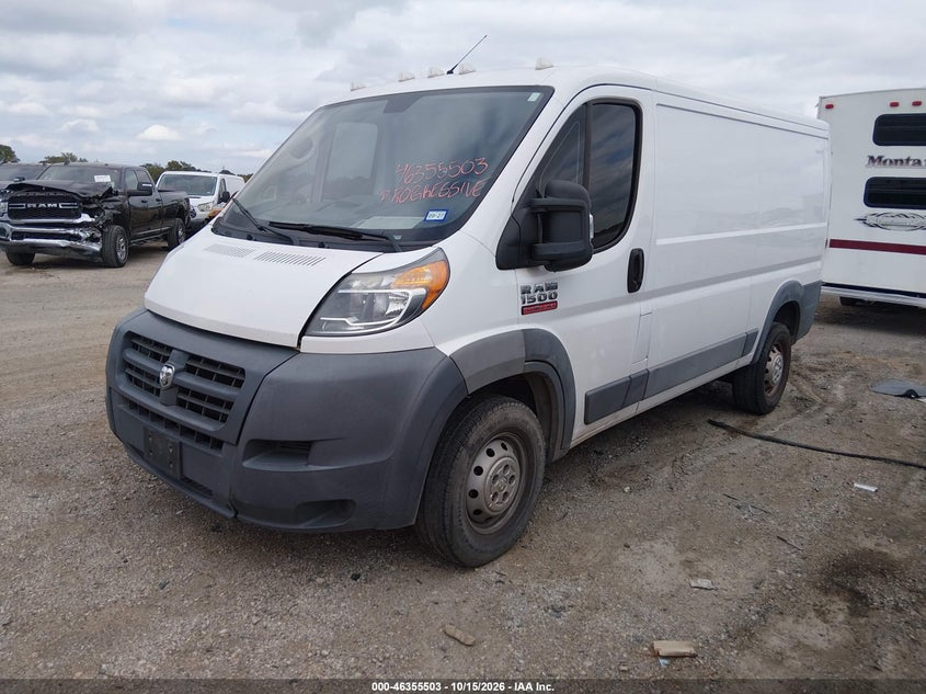 Vin: 3c6trvag8he547992, lot: 46855769, ram promaster 1500 low roof 136 wb 20172