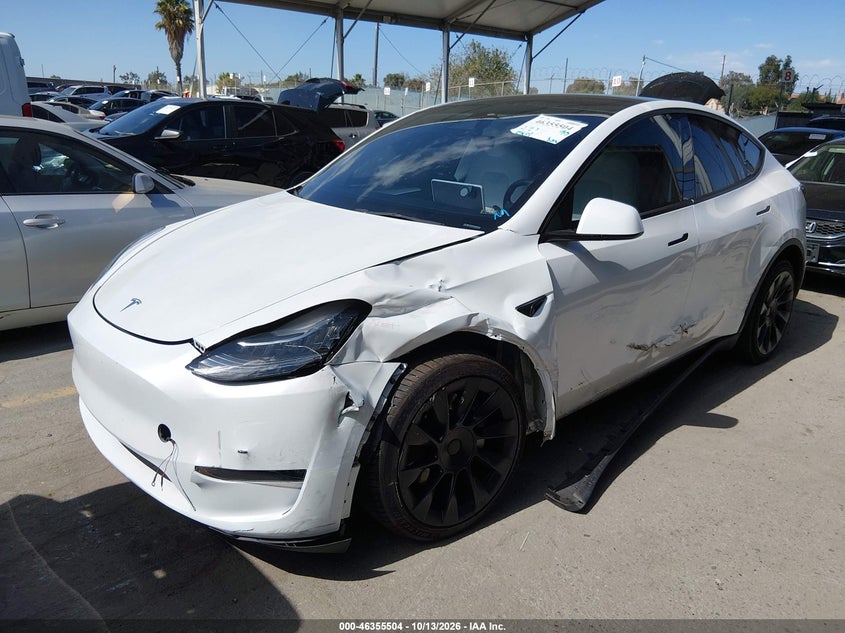 Vin: 7saygdee6pa156873, lot: 46855770, tesla model y awd/long range dual motor all-wheel drive 20232