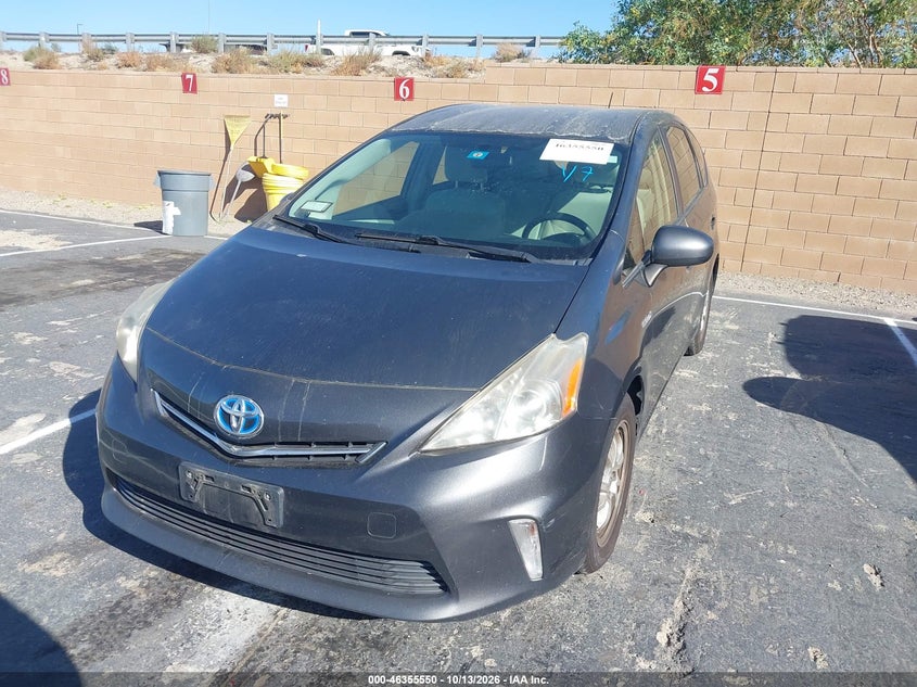 Vin: jtdzn3eu1d3260031, lot: 46855816, toyota prius v three 20132