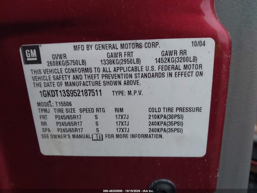 2005 GMC ENVOY SLT · Фото 9