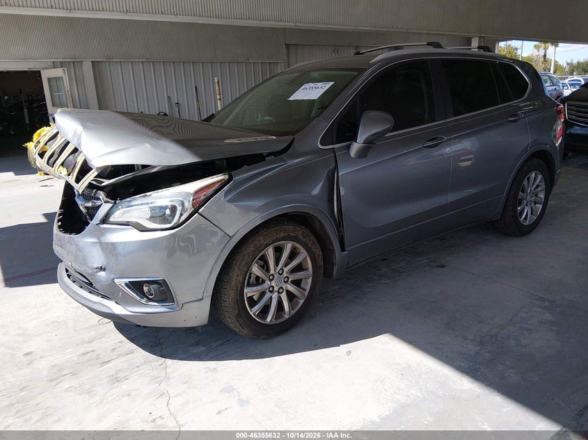 2019 Buick Envision Fwd Essence, Удар спереди, IAAI, VIN LRBFXCSA5KD008635 — фото 2