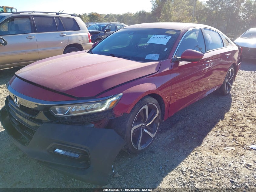 2018 Honda Accord Sport, По кругу, IAAI, VIN 1HGCV1F31JA182746 — фото 2