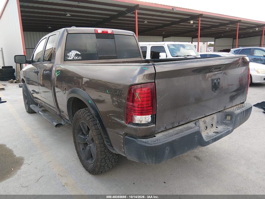 Vin: 1c6rr6gg8ls126450, lot: 46855964, ram 1500 classic warlock  4x2 6'4 box 20203
