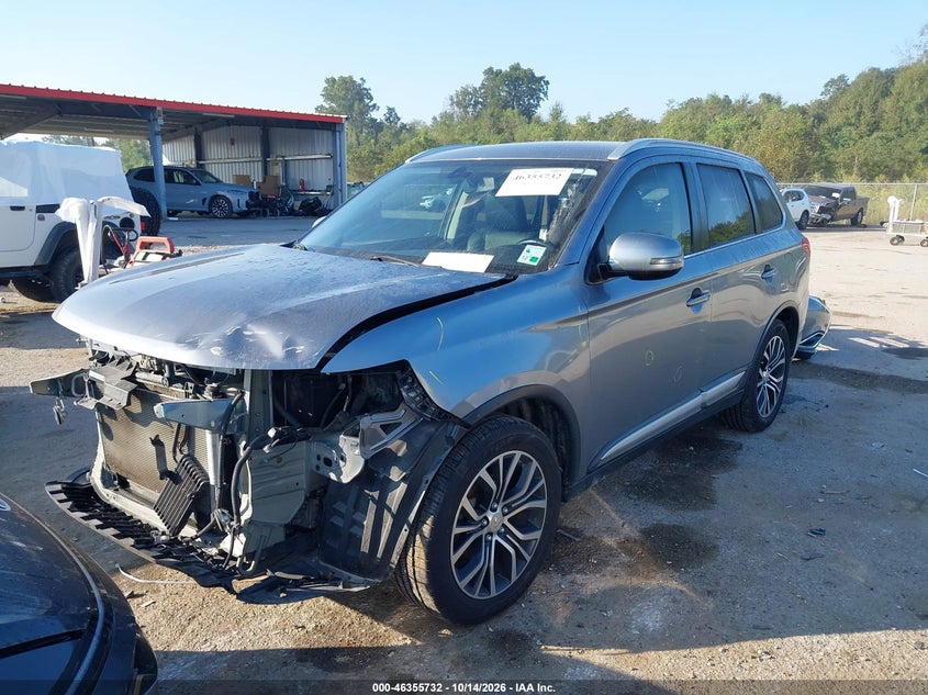 2017 Mitsubishi Outlander Sel, Удар спереди, IAAI, VIN JA4AD3A38HZ004995 — фото 2