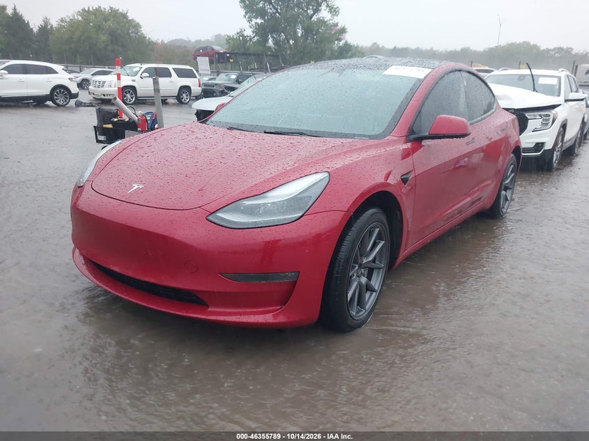 Vin: 5yj3e1eb8nf211731, lot: 46856055, tesla model 3 long range dual motor all-wheel drive 20222