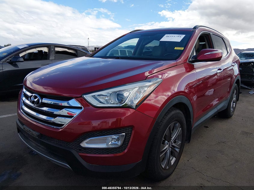 2013 Hyundai Santa Fe Sport, Правый бок, IAAI, VIN 5XYZUDLB5DG054586 — фото 2