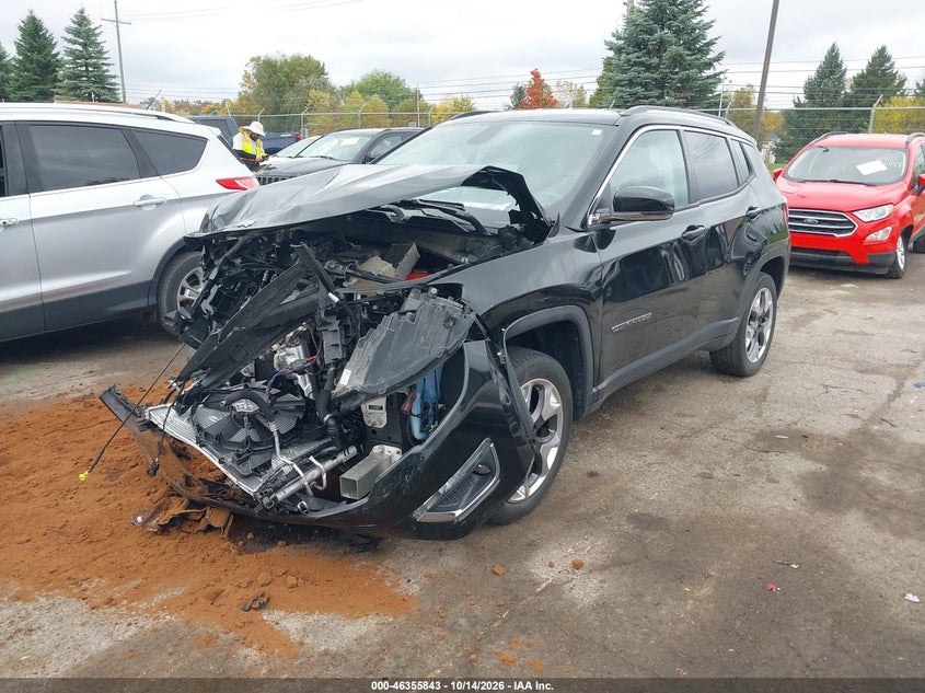 2019 Jeep Compass Limited 4X4, All Over, IAAI, VIN 3C4NJDCB4KT766858 — photo 2