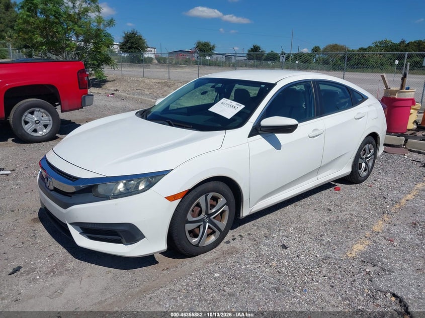 Vin: 19xfc2f51ge013115, lot: 46856148, honda civic lx 20162