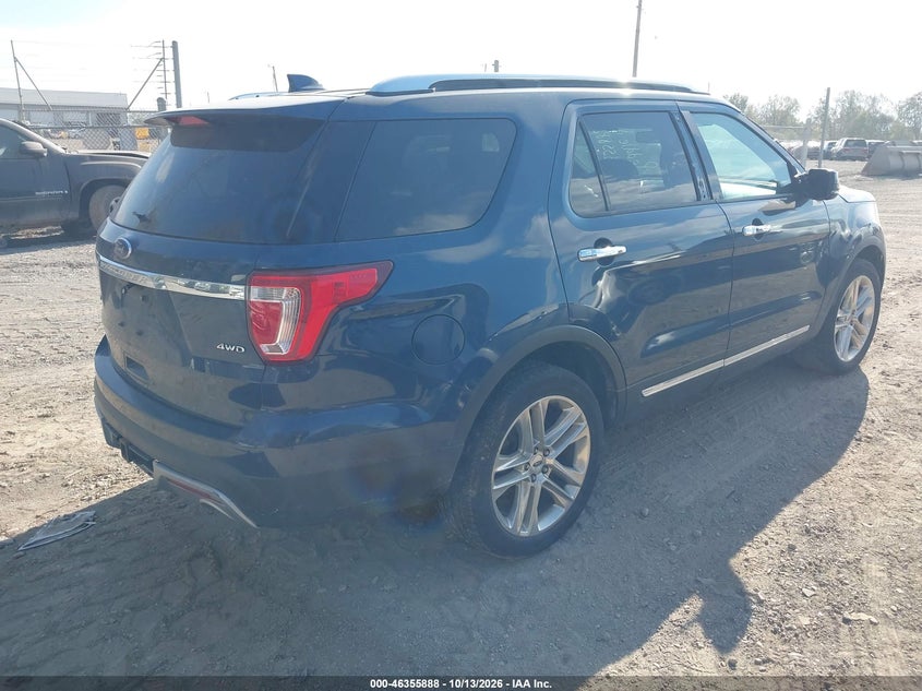 Vin: 1fm5k8f84hgd16303, lot: 46856154, ford explorer limited 20174