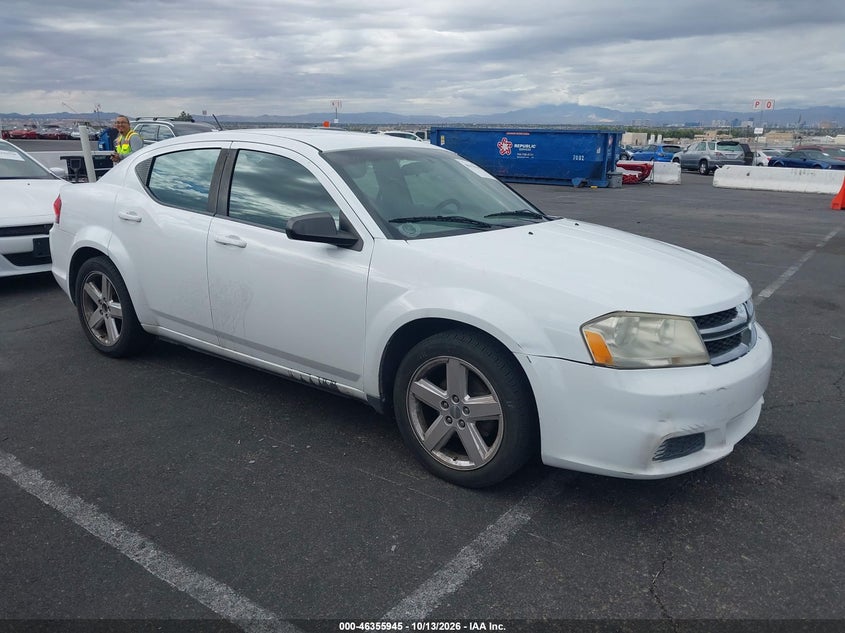 Vin: 1c3cdzab6dn537328, lot: 46856211, dodge avenger se 2013 img_1