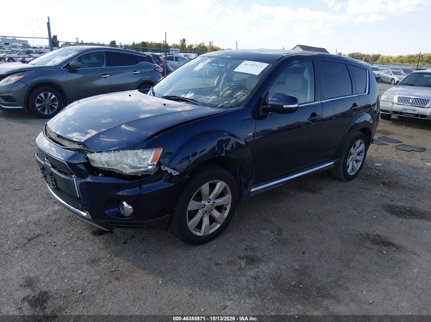 Vin: ja4js4ax7cu001574, lot: 46856237, mitsubishi outlander gt 20122
