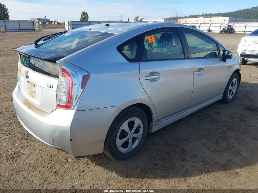 Vin: jtdkn3du8c1533365, lot: 46856241, toyota prius two 20124