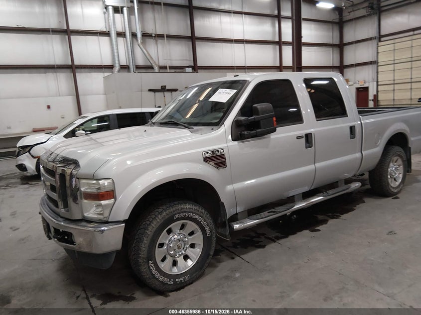 2008 Ford F-250 Lariat, Повреждение двигателя, IAAI, VIN 1FTSW21R98EC64896 — фото 2