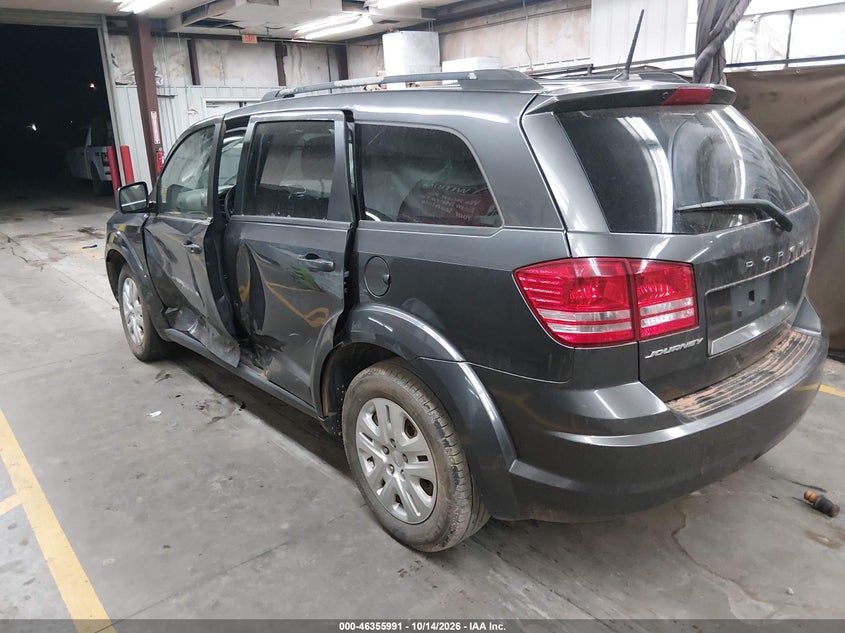 Vin: 3c4pdcab6kt858230, lot: 46856257, dodge journey se value package 20193