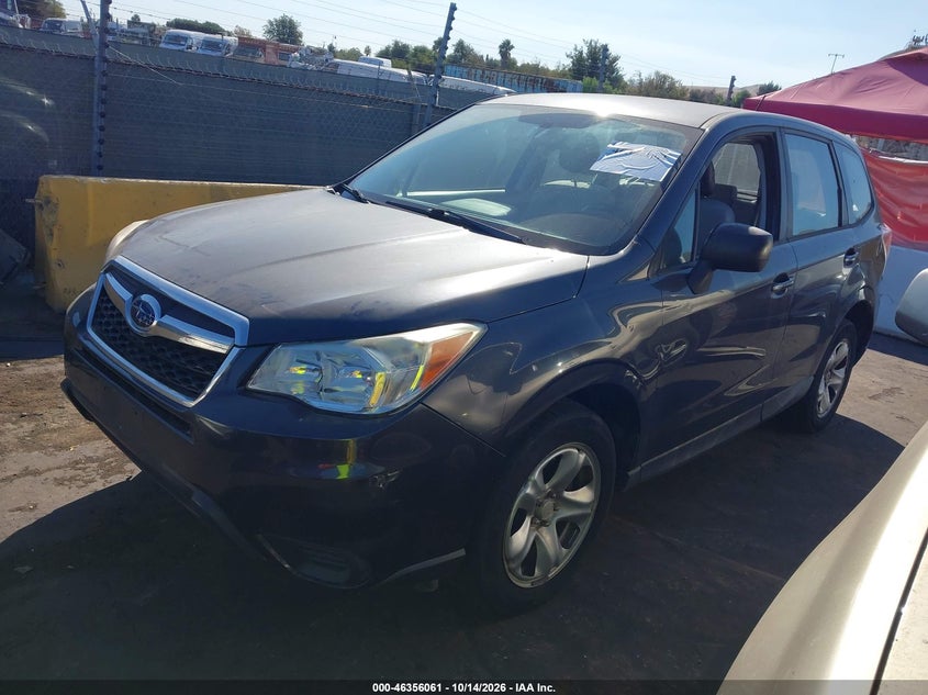 Vin: jf2sjaac4eh433383, lot: 46856327, subaru forester 2.5i 20142