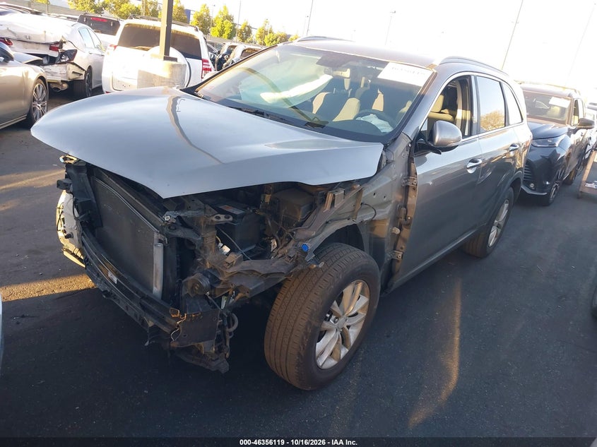 Vin: 5xypg4a31gg154263, lot: 46856385, kia sorento 2.4l lx 20162