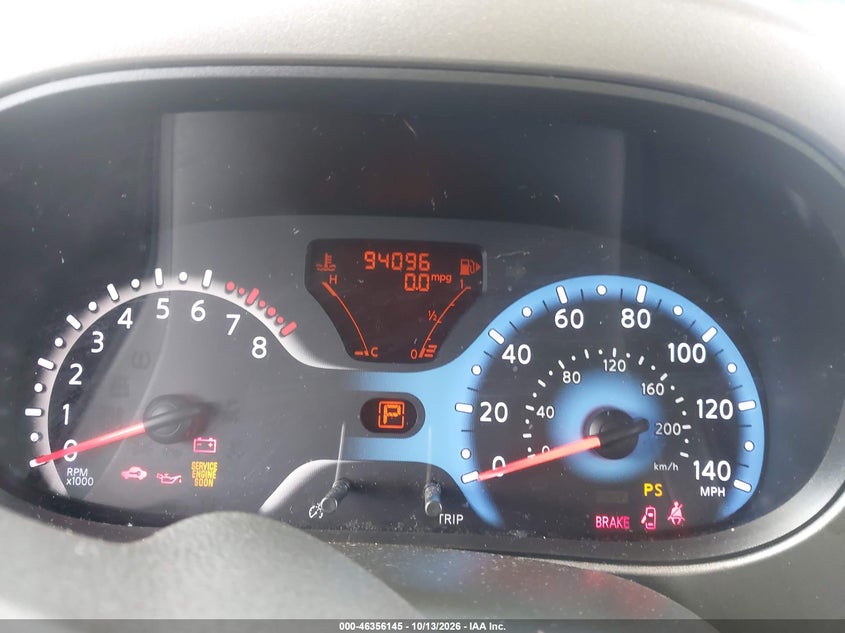 NISSAN CUBE 2012 VIN JN8AZ2KR4CT254920