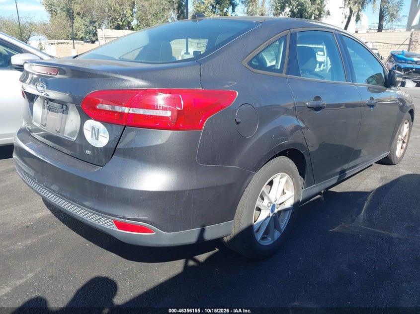 Vin: 1fadp3f23fl301544, lot: 46856421, ford focus se 20154