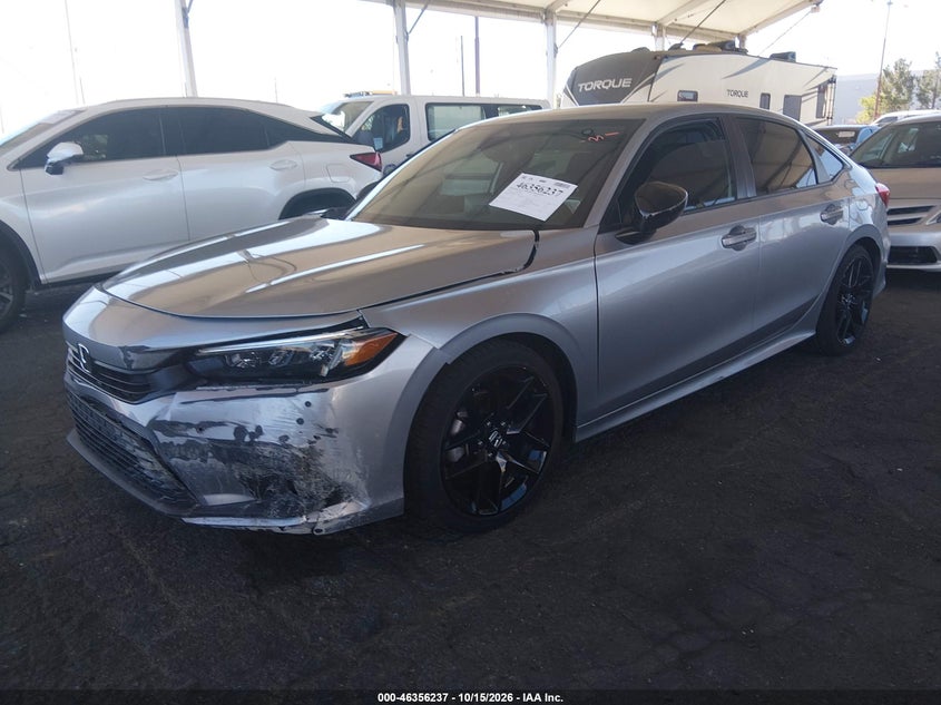 Vin: 2hgfe2f58ph557675, lot: 46856503, honda civic sport 20232