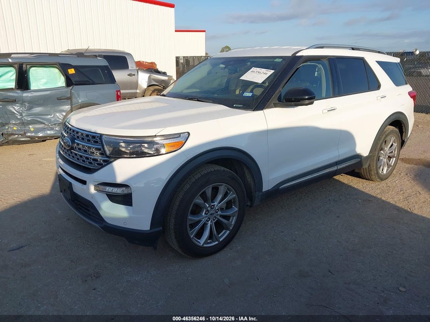 Vin: 1fmsk7fh7mgb36398, lot: 46856512, ford explorer limited 20212