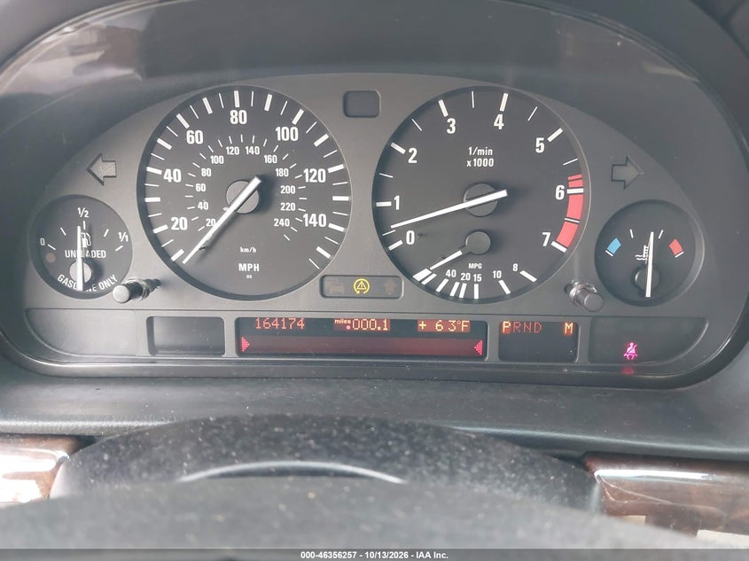 BMW 740IA 2000 VIN WBAGG8346YDN76877