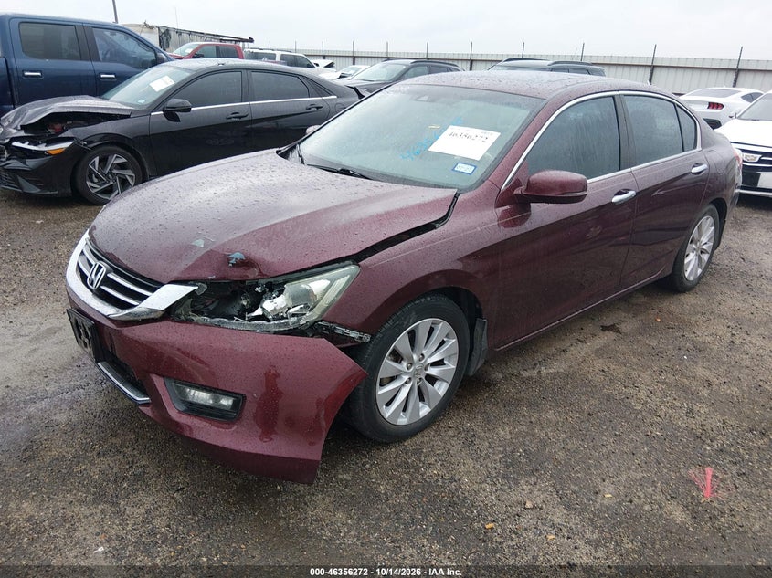 2015 Honda Accord Ex-L, Front End, IAAI, VIN 1HGCR2F87FA047607 — photo 2